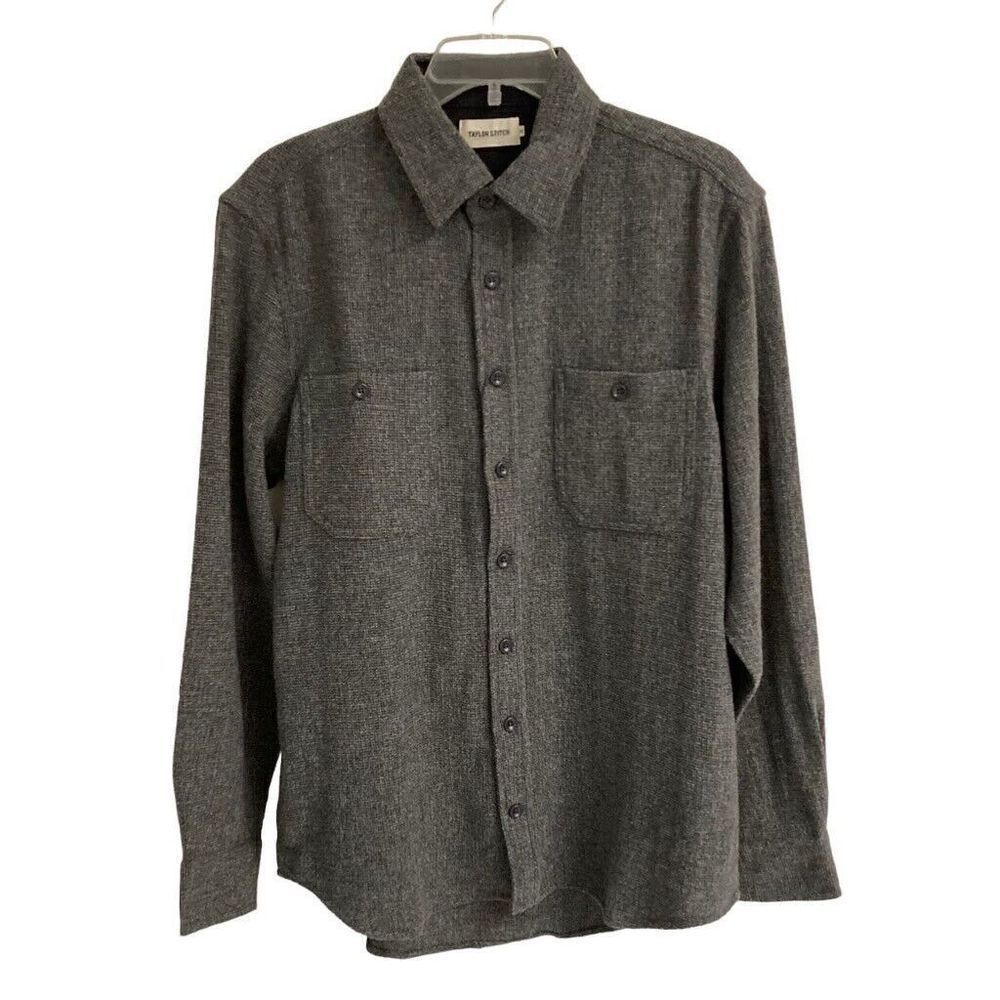 Taylor Stitch The Service Shirt In Ash Melange Wool NEW